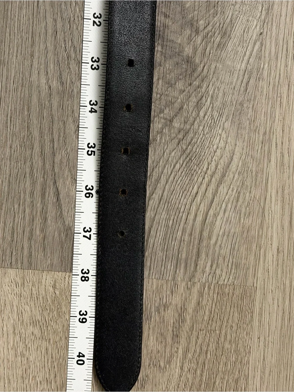 Polo Ralph Lauren Black Italian Leather Men's Belt with Gold Buckle